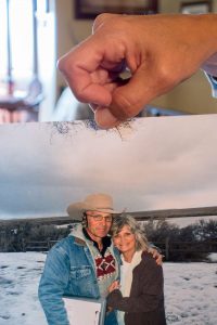 Trent Nelson | The Salt Lake Tribune Jeanette Finicum's favorite photo of her and her late husband LaVoy Finicum, Cane Beds, Saturday May 21, 2016.