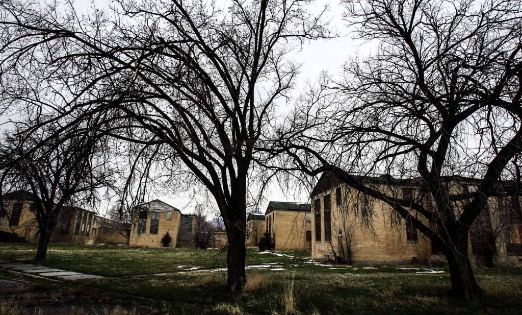 Steve Griffin | The Salt Lake Tribune Remains of the Intermountain Indian School in Brigham City in 2010.